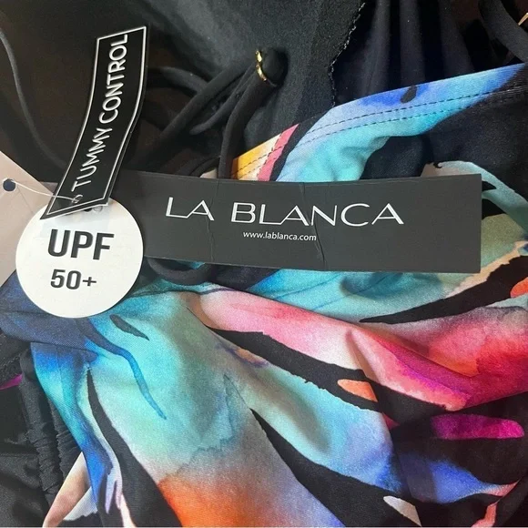 La Blanca Women’s Standard Bandeau Tankini Top, Size 14 - Picture 4 of 9